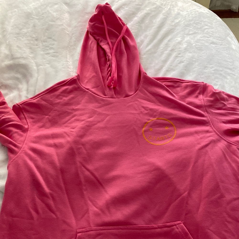 Preppy pink starfit sweatshirt